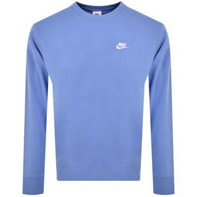 Nike Crew Neck Club Sweatshirt Blue