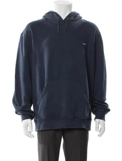 Pre-owned Nike Crew Neck Long Sleeve Hoodie In Blue