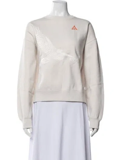 Pre-owned Nike Crew Neck Long Sleeve Sweatshirt W/ Tags In Neutrals