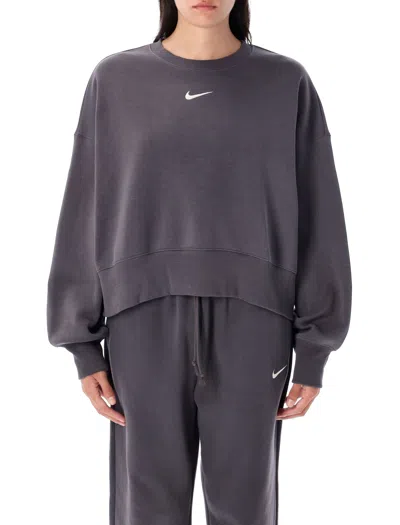 Nike Crew-neck Oos Sweatshirt In Gray