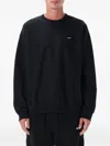 Nike Solo Swoosh Logo-embroidered Cotton-blend Jersey Sweatshirt In Black