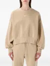 Nike Phoenix Fleece Oversized Sweatshirt In Nude