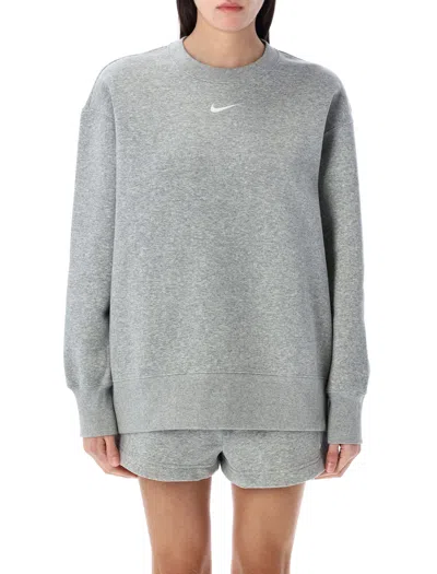 Nike Crewneck Phoenix Fleece In Grey
