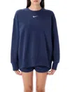 Nike Sportswear Women's Phoenix Fleece Oversized Crewneck Sweatshirt In Blue