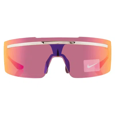 Nike Crimson Mirror Shield Unisex Sunglasses  Echo Shield M Fd1884 750 67 In Multi
