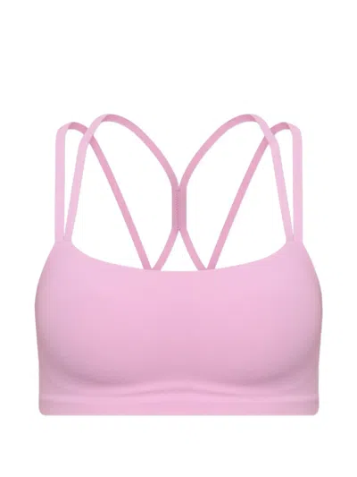 Nike Criss-cross Strap Sports Bra In Pink