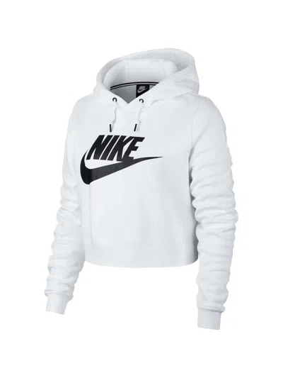 Nike Cropped Hoodie In White