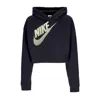 Nike Cropped Hoodie Women's Sportswear Fleece Pullover Crop Hoodie Black In Black