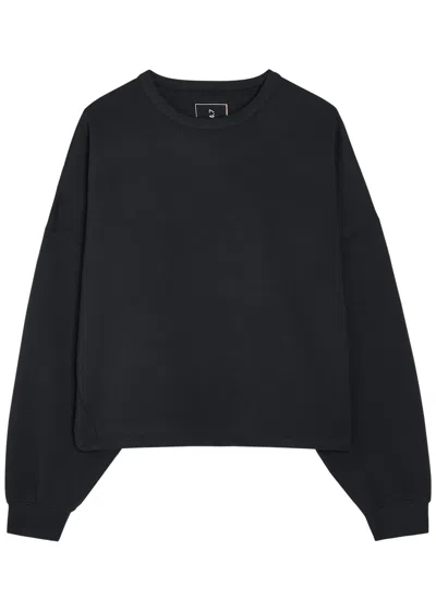 Nike Cropped Jersey Sweatshirt In Gray