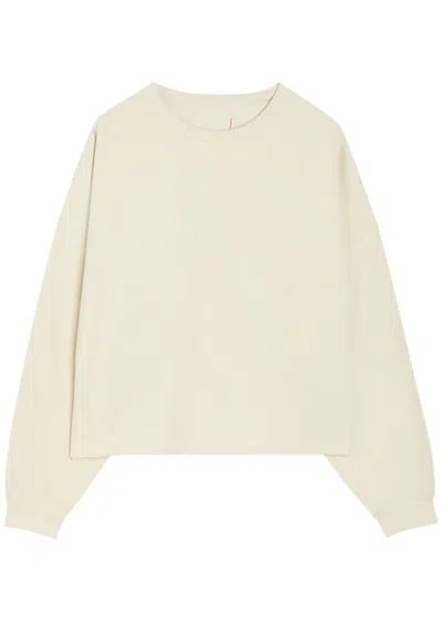 Nike Cropped Jersey Sweatshirt In Neutral