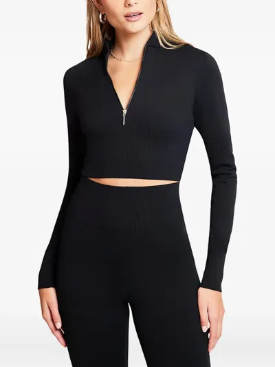 Nike Cropped Sweater In Black