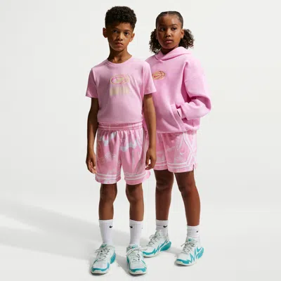 Nike Crossover Big Kids' Dri-fit Basketball Shorts In Pink