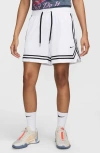 Nike Crossover Dri-fit 7-inch Basketball Shorts In White/black/black