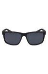Nike Cruiser 59mm Square Sunglasses In Matte Black/black/grey