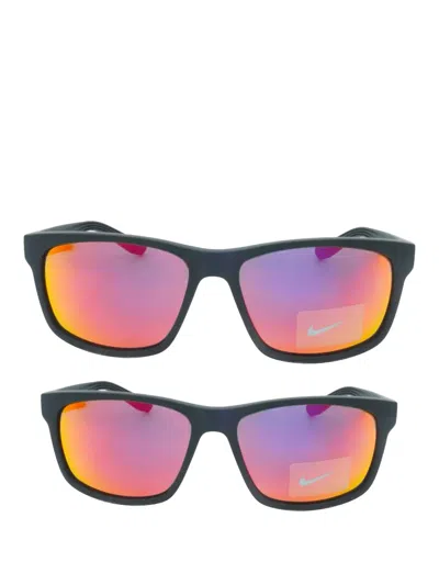 Nike Cruiser Rectangle-frame Sunglasses In Black