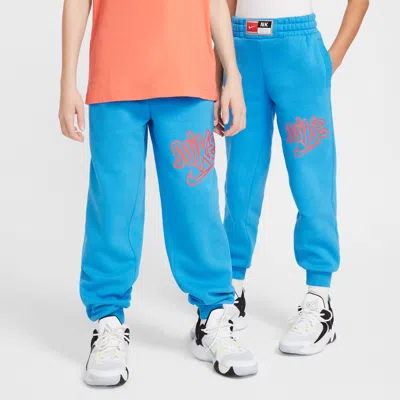 Nike Culture Of Basketball Big Kids' Fleece Basketball Pants In Blue