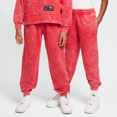Nike Culture Of Basketball Big Kids' Fleece Basketball Pants In Red