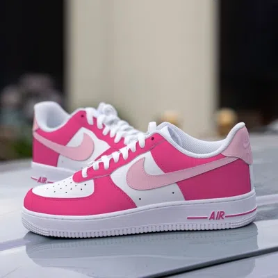 Pre-owned Nike Custom Air Force 1 Pink