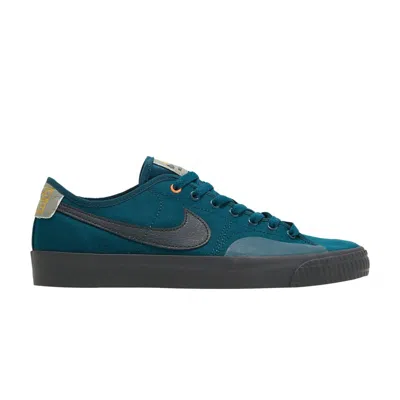 Pre-owned Nike Daan Van Der Linden X Blazer Court Sb 'midnight Turquoise' Sample | Green | Men's Size 9