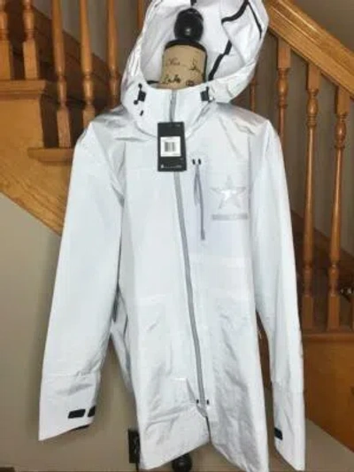 Pre-owned Nike Dallas Cowboys 2xl L Sideline Fuse Players Cape Jacket Hoodie Men $400 In White