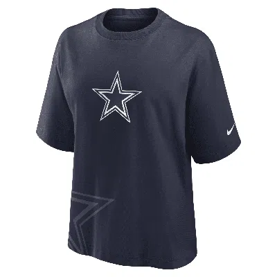 Nike Dallas Cowboys Boxy  Women's Nfl T-shirt In Blue