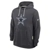 Nike Dallas Cowboys Initial Home Sideline  Men's Dri-fit Nfl Pullover Hoodie In Blue