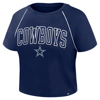 Nike Dallas Cowboys Offensive Scheme  Women's Nfl Cropped T-shirt In Blue
