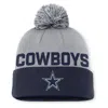 Nike Dallas Cowboys Peak  Men's Nfl Cuffed Pom Beanie In Blue