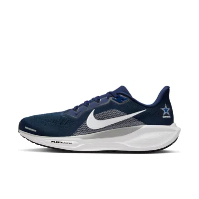 Nike Dallas Cowboys Pegasus 41  Men's Nfl Road Running Shoes In Blue