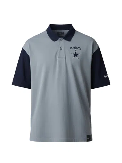 Nike Dallas Cowboys Polo Shirt In Gray