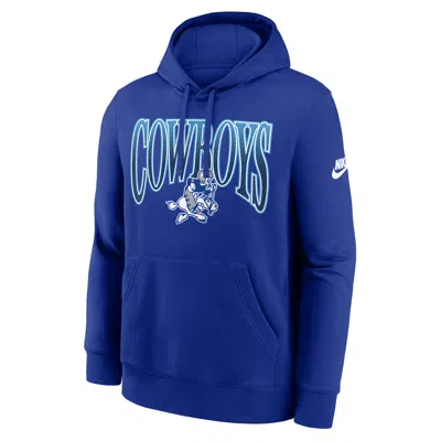 Nike Dallas Cowboys Primetime Logo Club  Men's Nfl Pullover Hoodie In Blue