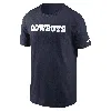 Nike Dallas Cowboys Primetime Wordmark Essential  Men's Nfl T-shirt In Blue