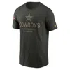 Nike Dallas Cowboys Salute To Service Sideline Primary Edge  Men's Dri-fit Nfl T-shirt In Green