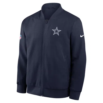 Nike Dallas Cowboys Sideline  Men's Nfl Full-zip Bomber Jacket In Multi