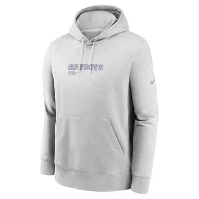 Nike Dallas Cowboys Slot Receiver Club  Men's Nfl Pullover Hoodie In Gray