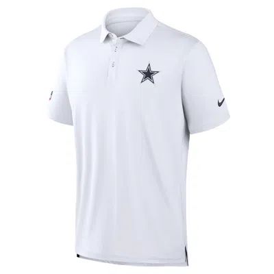 Nike Dallas Cowboys Tour  Men's Dri-fit Nfl Polo In White