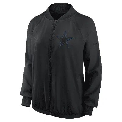 Nike Dallas Cowboys  Women's Dri-fit Nfl Full-zip Jacket In Black