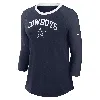 Nike Dallas Cowboys  Women's Nfl 3/4-sleeve T-shirt In Blue