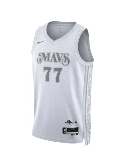 Nike Kids' Dallas Mavericks City Vest In White