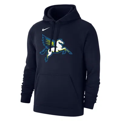 Nike Dallas Wings Club  Men's Wnba Fleece Pullover Hoodie In Blue