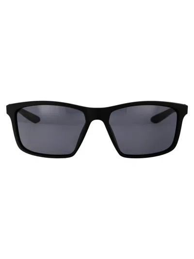 NIKE NIKE DARK GREY MATTE BLACK ACETATE SUNGLASSES