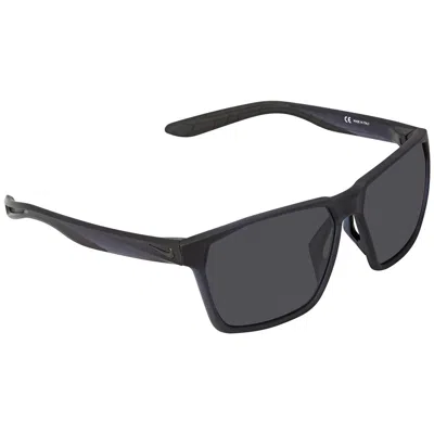 Nike Dark Grey Square Unisex Sunglasses Maverick Ev1094 471 59 In Black