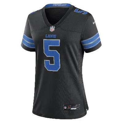 Nike David Montgomery Black Detroit Lions 2nd Alternate Game Jersey In Black