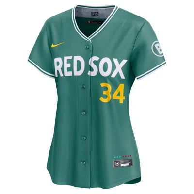 Nike David Ortiz Boston Red Sox City Connect Womenâs  Women's Dri-fit Adv Mlb Limited Jersey In Green