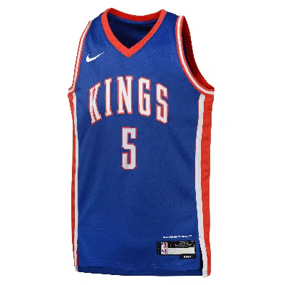 Nike De'aaron Fox Sacramento Kings 2024/25 City Edition Big Kids'  Dri-fit Nba Swingman Jersey In Blue