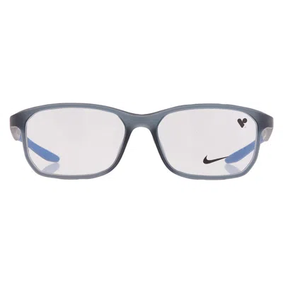 Nike Demo Rectangular Men's Eyeglasses  7137af 061 56 In Blue