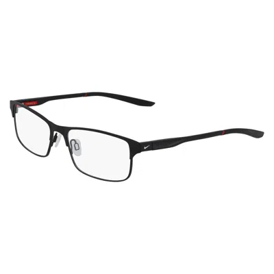 Nike Demo Rectangular Men's Eyeglasses  8046 N 007 54 In Black