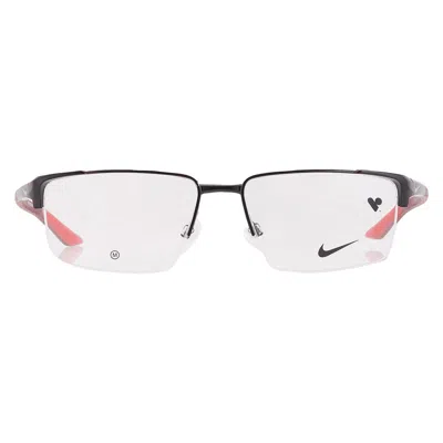 Nike Demo Rectangular Men's Eyeglasses  8054 006 55 In Neutral