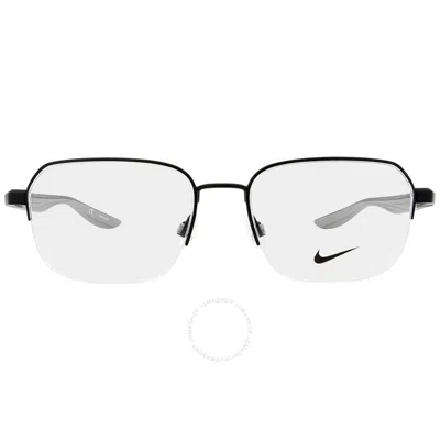 Nike Demo Rectangular Men's Eyeglasses  8152 002 52 17 In Black