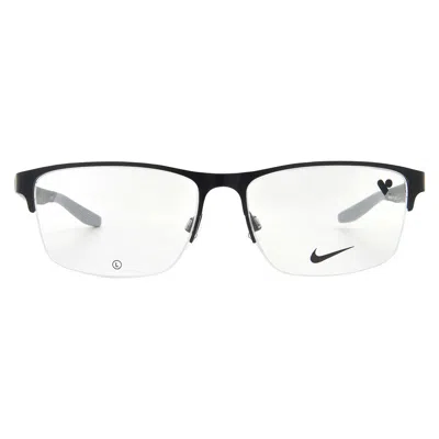 Nike Demo Rectangular Men's Eyeglasses  8153 001 55 In White